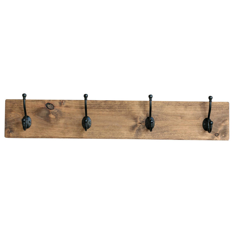 Three Posts Abbotsford Hook Board Wall Mounted Coat Rack & Reviews